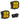 Squadron Pro Black LED - Driving/Combo; Amber; Pair - Topspeed