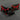 Side Mirror CNC Red 1.65'' - 2.0