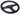 Flat Leather Steering Wheel Blue PRP Seats