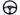 Flat Leather Steering Wheel Blue PRP Seats